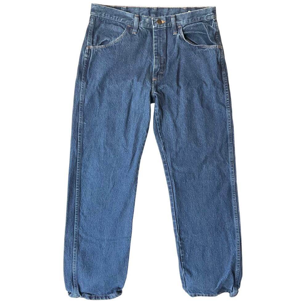 Rustler Men Classic Denim Straight Jeans size 34 x 30, Blue